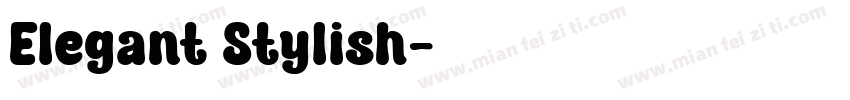 Elegant Stylish字体转换